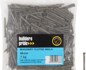 Build and Fix Masonry Nails 40 x 3 mm 1 kg