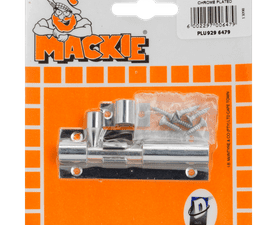 Mackie Barrel Bolt Straight Chrome Plated 75 mm
