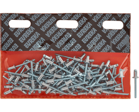 Eureka 100 x Aluminium Open Blind Rivets 4.8 x 8 mm