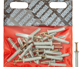 Eureka 6U10 5 x 30 mm Nail In Nylon Countersunk 25 Pack