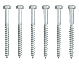 Eureka 1CC70U 8 x 90 mm Coach Screw Galvanised 6 Pack
