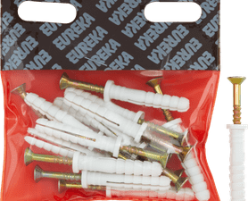 Eureka 6R61 8 x 45 mm Nail In Rimmed White 15 Pack