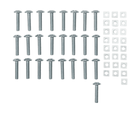 Eureka 6 x 30 mm Gutter Bolt and Nut 25 Pack