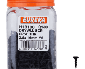 Eureka H1B100 3.5 x 16 mm Drywall Screw Coarse 600 Pack