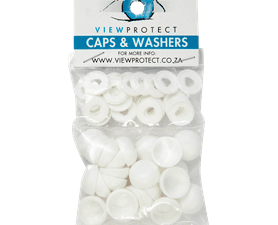 ViewProtect 24 x Cover Caps and Washers White