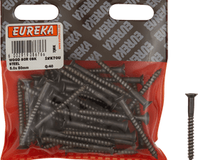 Eureka 1BK70U 5 x 50 mm W/Screw Countersunk Steel 40 Pack
