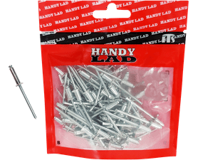 Rutherford 100 x Countersunk Aluminium Rivets 15 x 4 mm