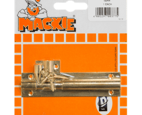 Mackie Barrel Bolt Straight Brass 100 mm