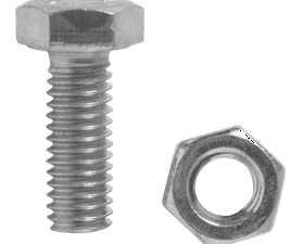 Build and Fix BP-SETN0616-20 20 x Hex Bolts and Nuts Set 6 x 16 mm