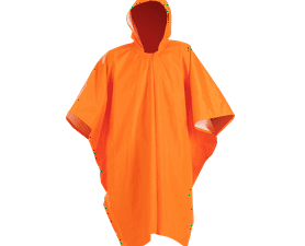 Beck Rubberised Poncho 1 Size Fits All Orange