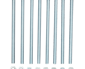 Eureka 4 x 75 mm Machine Screw and Nut Countersunk 8 Pack