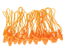 Hennox EP001- 10'S Reusable Corded Earplug Orange