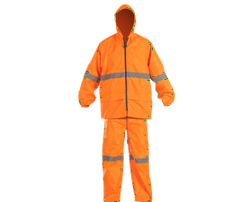 Rainsuit Reflective Tape Rubberised Orange L