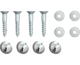 Eureka 2H35 25 mm Mirror Screw 4 Pack