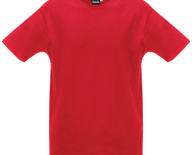 Beck Cotton Crew Neck T-Shirt Red 2 x Extra L