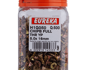 Eureka H1G050 5.0 x 16 mm Chipboard Screw Full 500 Pack