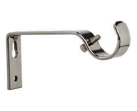 Design House Single Metal Bracket for Steel Rods Brushed Bronze 25 mm