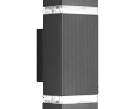 Design House Rectangular Washer Wall Light - Black