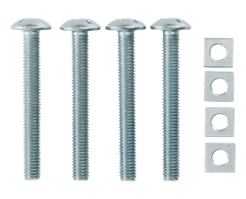 Eureka 6 x 50 mm Gutter Bolt and Nut 4 Pack