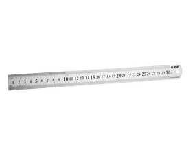 Grip Stainless Steel Ruler 300 mm