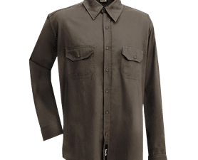 Beck Cotton Long Sleeve Shirt Olive 2 x Extra L