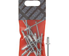 Eureka 15 x Aluminium Open Blind Rivets 4.8 x 10 mm