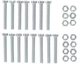 Eureka 4 x 30 mm Machine Screw and Nut Cheesehead 12 Pack