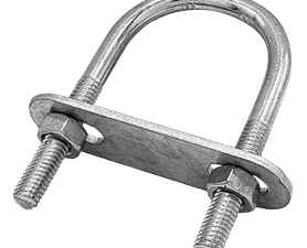 Build and Fix U-Bolt Plate and Nuts 6 x 30 mm