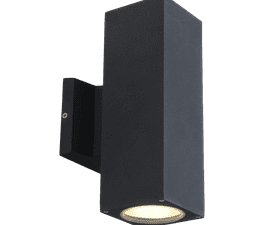 Design House LED Double Square Wall Washer Black
