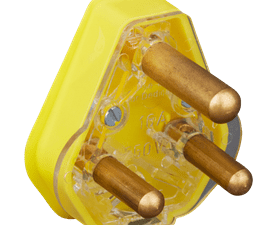 Crabtree Plug Top16 amp Yellow