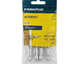 Rawlplug 6 x Interest Hollow Cavity Wall Anchor (M5 x 52mm)