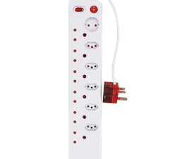 Electricmate 12 Way High Surge Multi-plug White