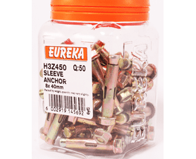 Eureka 8 x 40 mm Sleeve Anchor 50 Pack