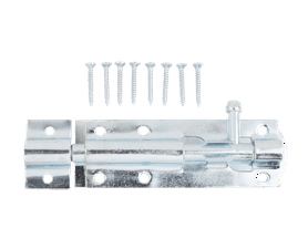 Build and Fix 100 mm Barrel Bolt Zinc Plated