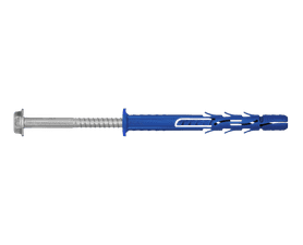 Rawlplug 6 x Frame Fixing Plugs and Hex Screws Silver 9.8 x 80 mm