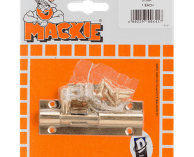 Mackie Barrel Bolt Straight Brass 75 mm