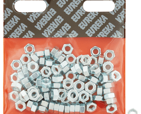 Eureka 6 mm Galvanised Hex Nut 100 Pack