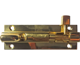 Euro Brass Barrel Bolt Neck Brass 100 x 32 mm