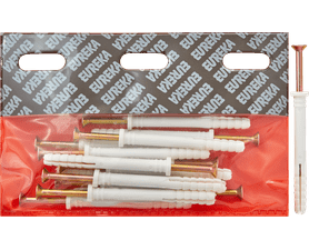 Eureka 6S30 8 x 80 mm Nail In Rimmed White 15 Pack