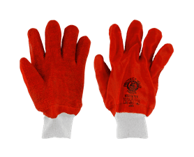 Evrigard PVC Heavy Duty Knitted Wrist Rough Palm Gloves