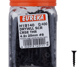 Eureka H1B140 4.2 x 25 mm Drywall Screw Coarse 400 Pack
