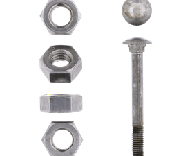 Eureka 25 x Cup Square Zinc Plated Bolt and Nut 90 x 10 x 10 mm