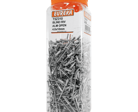 Eureka 500 x Aluminium Open Blind Rivets 4 x 10 mm