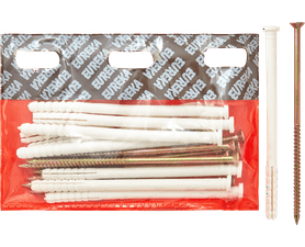 Eureka 6S90 8 x 135 mm Nail In Rimmed White 10 Pack