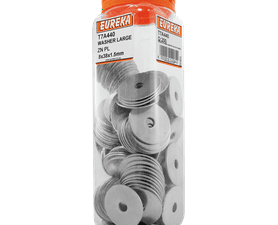Eureka 200 x Large Zinc Plated Washers 8 x 38 x 1.5 mm