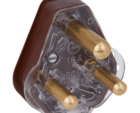 Crabtree Plug Top 16 amp Brown