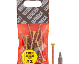 Eureka 1FD50U 4.5 x 40 mm Cut Screw Full Thread 16 Pack