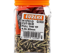 Eureka 500 x H1F010 Cut Screw Full Thread 4.0 x 20 mm
