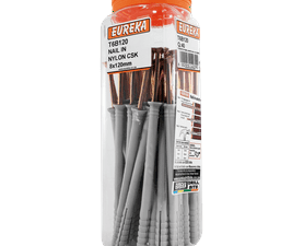 Eureka 8 x 120 mm Nail In Nylon Csk Q40