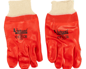 Robust Large Heavy Duty PVC Gloves Size 9